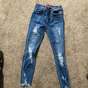 Ripped denim jeans size 5